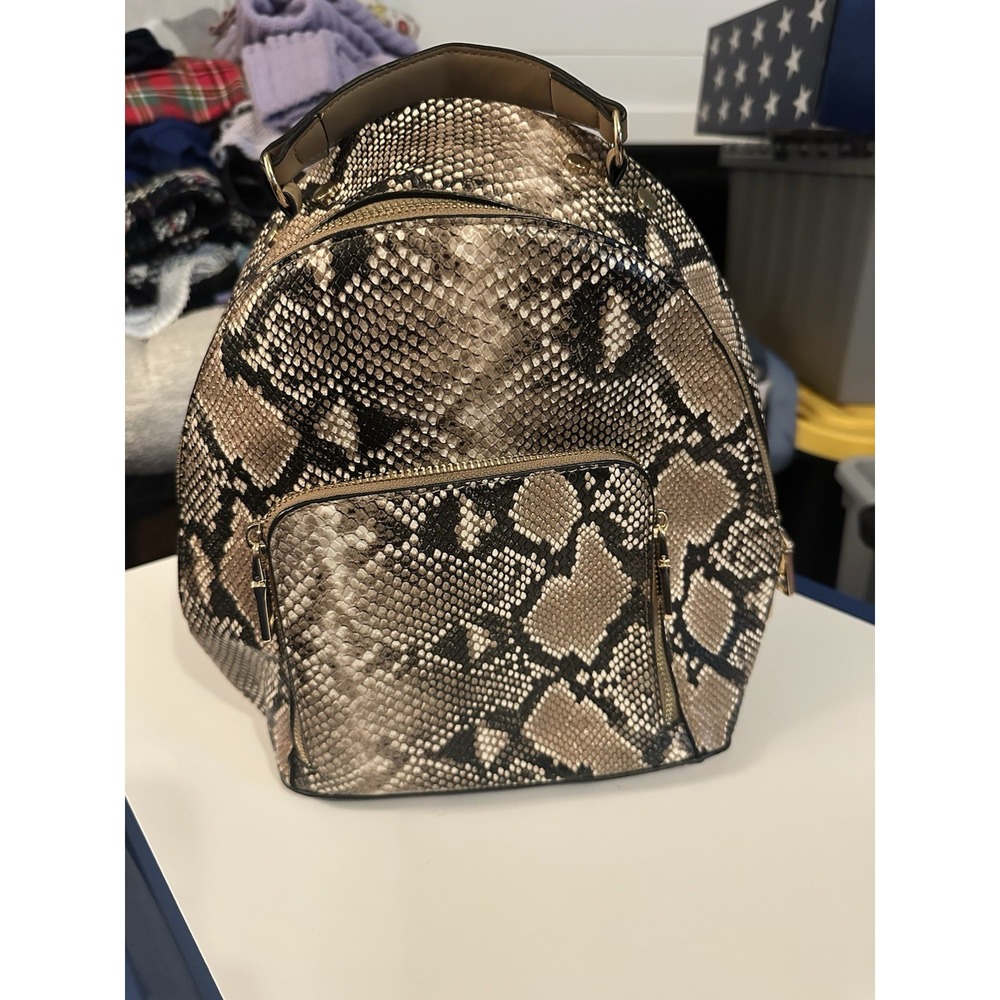 I.N.C. INTERNATIONAL CONCEPTS Faux Snake Skin Backpack